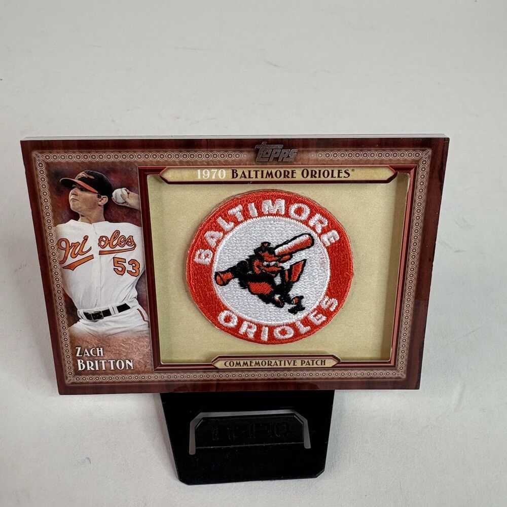 2011 Zach Britton Throwback Manufactured Commemorative Patch Rookie RC Orioles